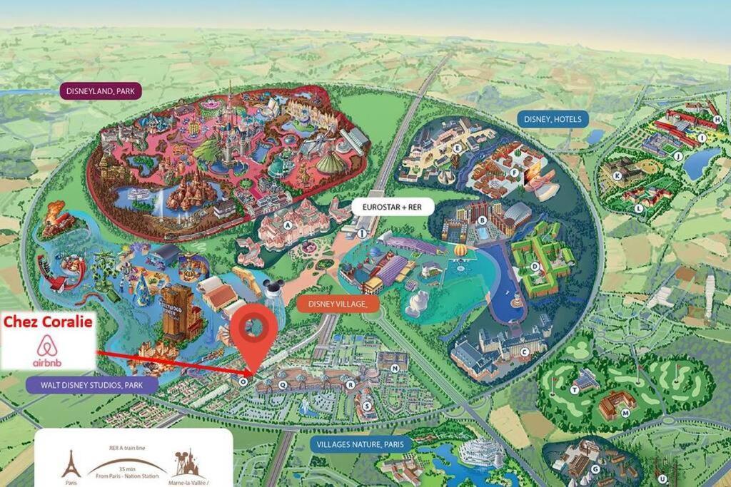 Disneyland Paris 70M² Face Parc, Place Ariane 세리스 외부 사진